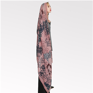 Fireworks pattern printed cotton decorative scarf