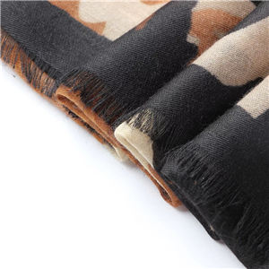 Wholesale mosaic leopard pattern cotton decorative scarf