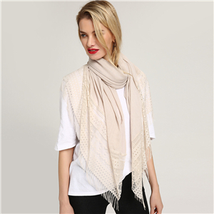 Wholesale long hair lace cotton decorative scarf