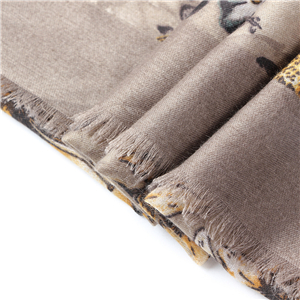 Small floral print cotton decorative cheap scarf