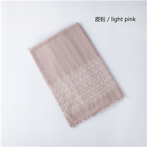 Double-sided embroidered cotton decorative cheap scarf