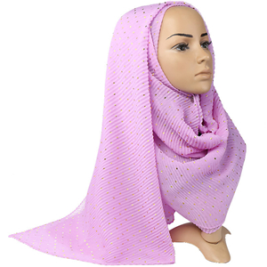 Wholesale little hot stamping cotton scarf