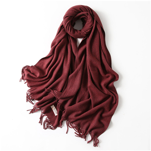Wholesale solid color tassel cotton scarf