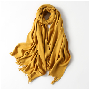 Wholesale solid color tassel cotton scarf