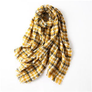 Wholesale puzzle bird pattern tassel cotton cheap scarf