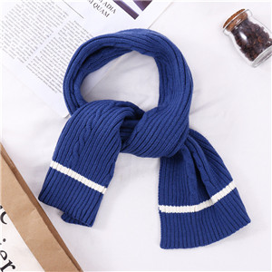 Solid color jacquard pattern knit cotton cheap scarf