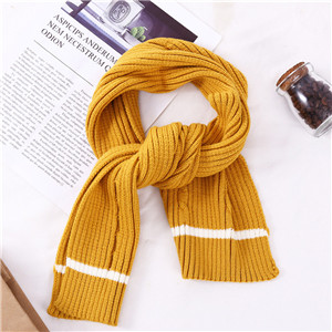 Solid color jacquard pattern knit cotton cheap scarf