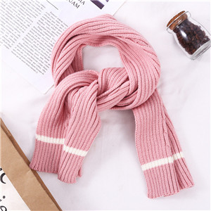 Solid color jacquard pattern knit cotton cheap scarf