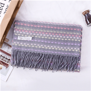Chinese wholesale tassel plaid cashmere scarf