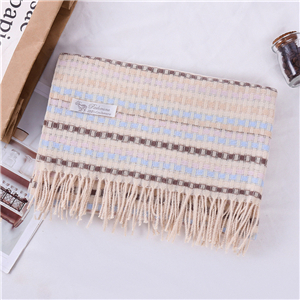Chinese wholesale tassel plaid cashmere scarf