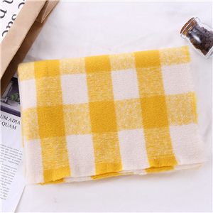 Wholesale color matching square plaid cashmere scarf