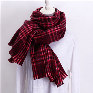 Color matching thorns solid color plaid cashmere cheap scarf