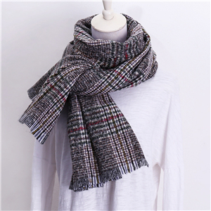 Color matching thorns solid color plaid cashmere cheap scarf