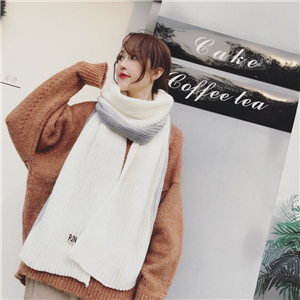 Wholesale gradient color matching knit cotton scarf