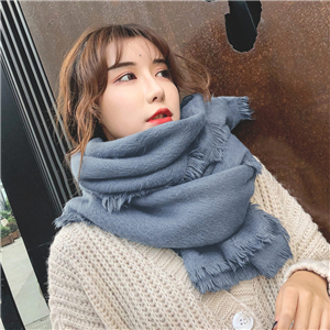 Wholesale solid color woolen cashmere warm scarf