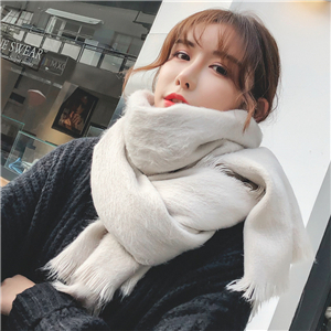 Wholesale solid color woolen cashmere warm scarf