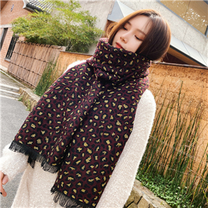 China wholesale leopard print cashmere scarf