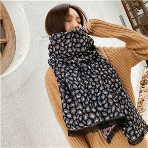 China wholesale leopard print cashmere scarf