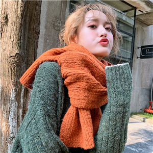 Wholesale solid color knitted cotton scarf