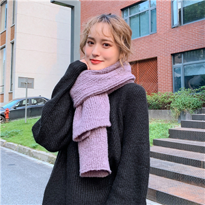 Wholesale solid color knitted cotton scarf