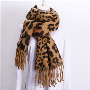 Zebra leopard cashmere warm cheap scarf