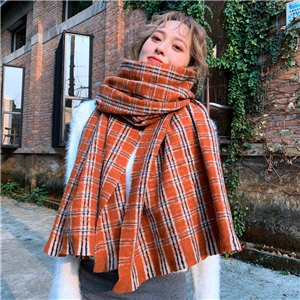 Wholesale plaid cashmere cheap scarf
