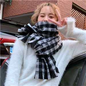 Wholesale plaid cashmere cheap scarf