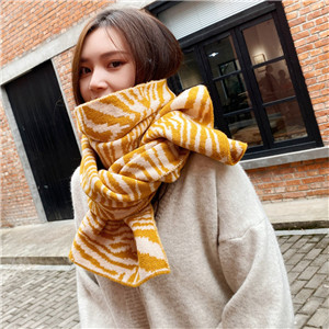 China wholesale leopard print knit scarf