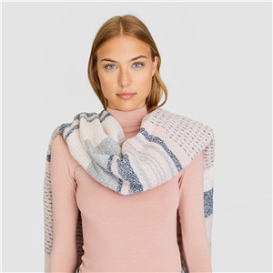Wholesale cashmere colorblock striped scarf