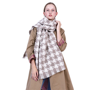Houndstooth cashmere warm cheap scarf