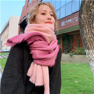 Wholesale color matching cashmere hair scarf