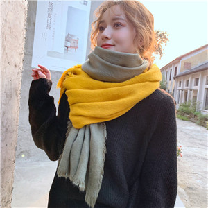 Wholesale color matching cashmere hair scarf
