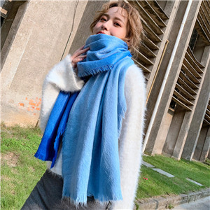 Wholesale color matching cashmere hair scarf