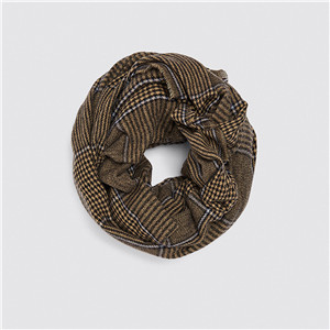 Wholesale yellow cashmere houndstooth scarf