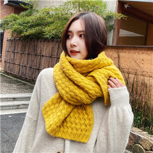 Wholesale solid color knitted wool scarf