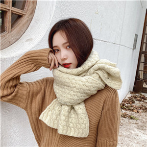 Wholesale solid color knitted wool scarf