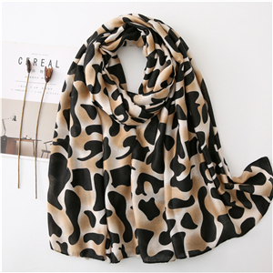 Wholesale leopard print cotton scarf