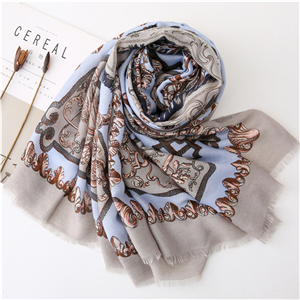 Wholesale carriage chain printing cotton scarf