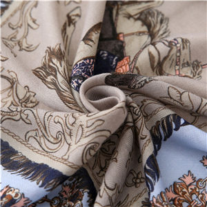 Wholesale carriage chain printing cotton scarf