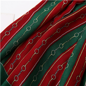 Chain pattern fringed cotton decorative cheap scarf