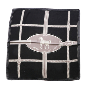 Wholesale chain pony pattern silk square scarf