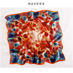 Wholesale printed silk cheap square scarf