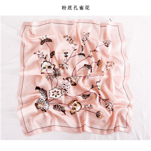 Printed silk cheap square scarf from China
