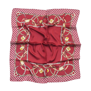 China wholesale printed silk square scarf