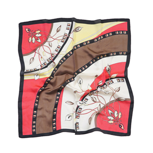 China wholesale printed silk square scarf
