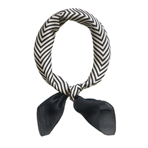Wholesale striped silk cheap square scarf