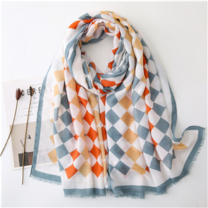 Color printing cotton cheap scarf