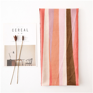 Wholesale vertical strip rainbow printed cotton scarf