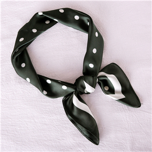Wholesale polka dot pattern silk square scarf