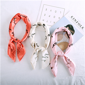 Wholesale cashew printed silk square scarf